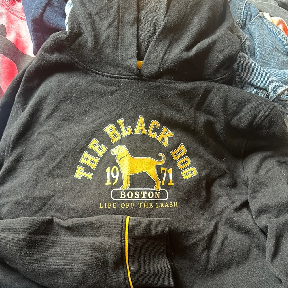The Black Dog Jacket Black and Yellow hoodie